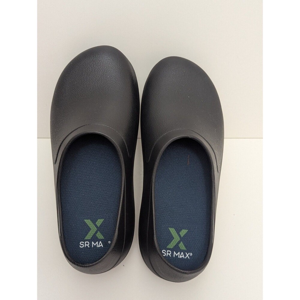 SRMax BLACK Clog Slip Resistant Soft Toe Work Shoe Manteo MaxTRAX® Soft Toe